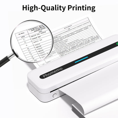 200 Sheets Phomemo M832 Portable Printer Thermal Paper Letter Size Thermal Paper Fold, 8.5'' x 11'' Thermal Paper Compatible with M832 M08F M834 M835 M833 Portable Printer