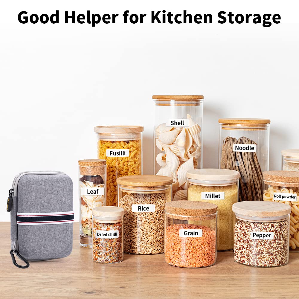 Phomemo D30 D35 Label Maker Machine Case, Waterproof Storage Bag Compatible with NELKO P21/NIIMBOT D11/JADENS D110/SUPVAN E10 Label Printer, Fits for Mini Bluetooth Labels Sticker Machine, Case Only