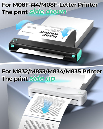 Phomemo 8.5'' x 11'' Thermal Paper,Printing Paper White, Printer Paper Sheet, Compatible with M08F-Letter, M832,M833,M834,MT800, Not for Laser or Inkjet Printer (200 Sheets)