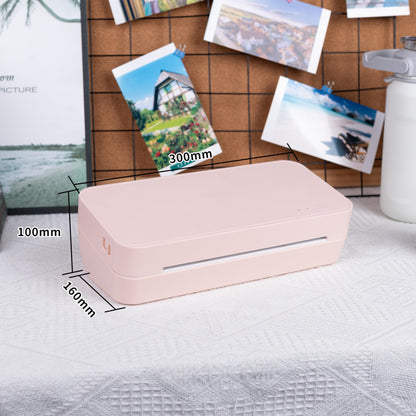 Phomemo S821 Pink Thermal Printer, Wireless Printer Supports US Letter/A4/A5/B5 Thermal Paper, Portable Inkless Printer Supports 2.4 GHz WiFi, Compatible with Phone & PC, 203dpi