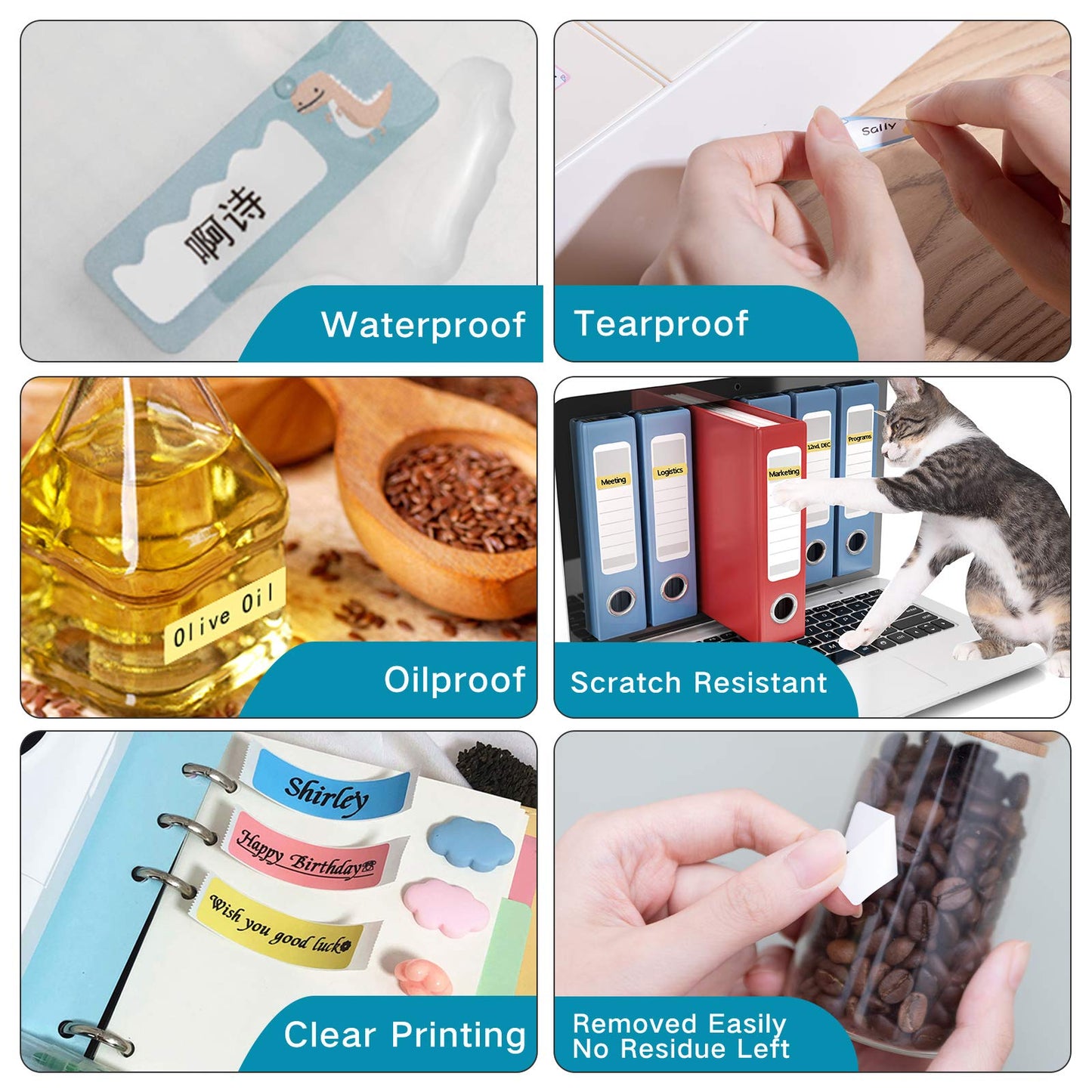 D30 D30Pro - Carta termica con glitter argentati, etichette autoadesive, carta adesiva per quadri, codice 1D, codice QR, testo, simboli, eccentrico, prezzo,14 x 40 mm, 3 rotoli