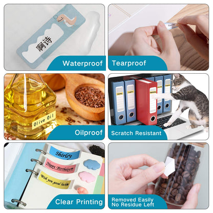 D30 D30Pro - Carta termica con glitter argentati, etichette autoadesive, carta adesiva per quadri, codice 1D, codice QR, testo, simboli, eccentrico, prezzo,14 x 40 mm, 3 rotoli