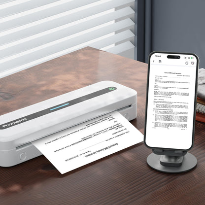 Phomemo A4 Thermal Printer Paper,8.27''x 11.69'',Supports Continuous Printing,Suitable for Travel,Business,Office,BPA Free Thermal Paper,23 Sheets/Roll,2Roll
