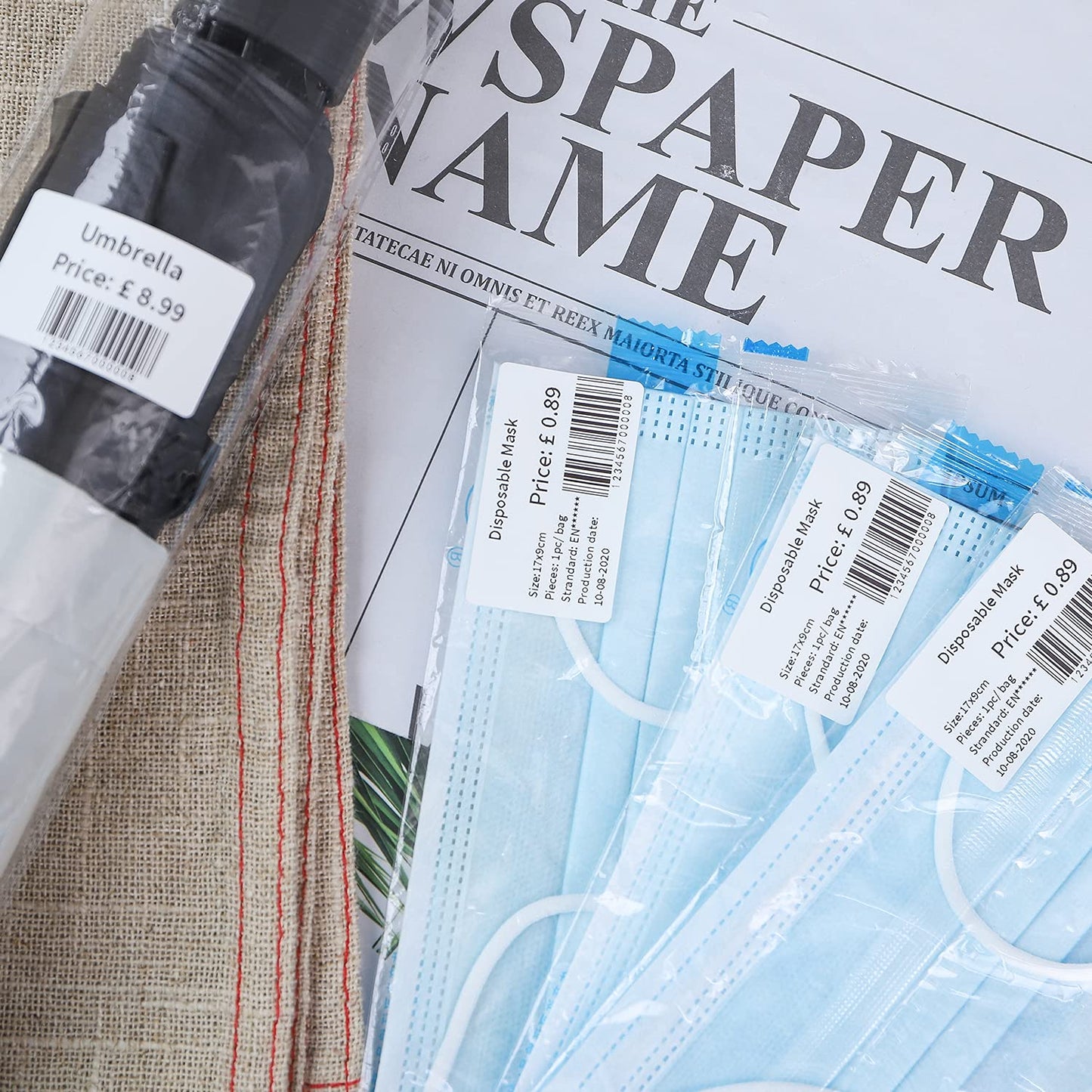 6'lı Paket Phomemo m110/m120 Yazıcı Etiketleri, 50x30 mm Kendinden Yapışkanlı Doğrudan Termal Etiketler Yazıcı Etiket Kağıdı Phomemo M110/M120/M220/M200 Etiket Makinesi için