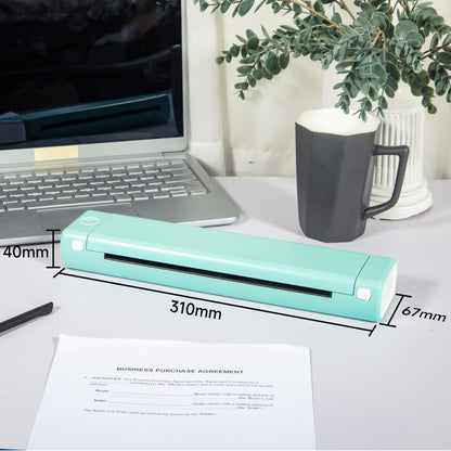 Phomemo Portable Printer Wireless for Travel, M08F Wireless Thermal Printer, Bluetooth Inkless Printer Support 8.5'' x 11'' US Letter, Mobile Printer Compatible with Android/iOS Phone & Laptop