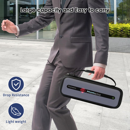 Phomemo Carrying Case, Compatible with M832/M834/M835 Portable Printer, for Wireless Mobile Travel Printer Storage Holder Paper & USB Cable(Box Only)