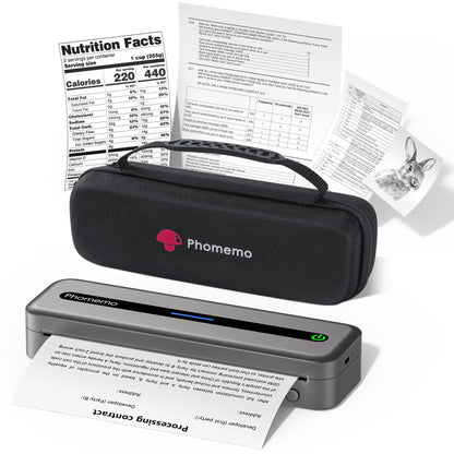 Phomemo Portable Printers Wireless for Travel,M832 Bluetooth Thermal Printer, Wireless 8.5'' x 11'' Letter Mobile Printer for Buisness Travel,Home,Office,School, Compatible with Phone,Laptop,with Case